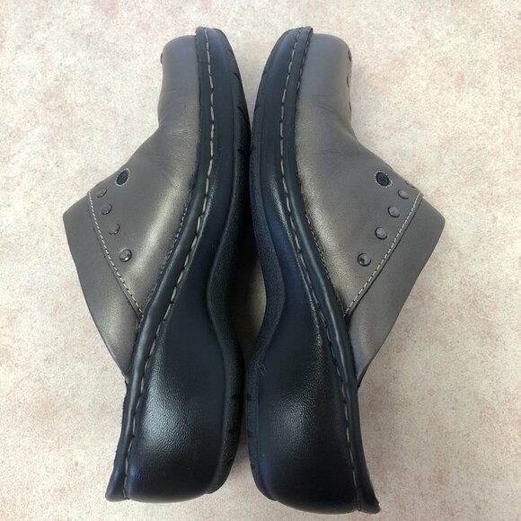 Josef Seibel Metallic Bronze Leather Mule Clogs Size 39 (8.5 US) - Picture 4 of 11